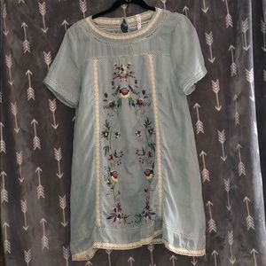 Floral Blue Vintage Dress NWT